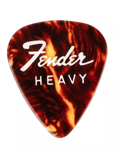 1980351010 Fender  fine electric pick tin, 351 shape, assorted gauges, 12 pieces