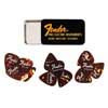 1980351010 Fender  fine electric pick tin, 351 shape, assorted gauges, 12 pieces