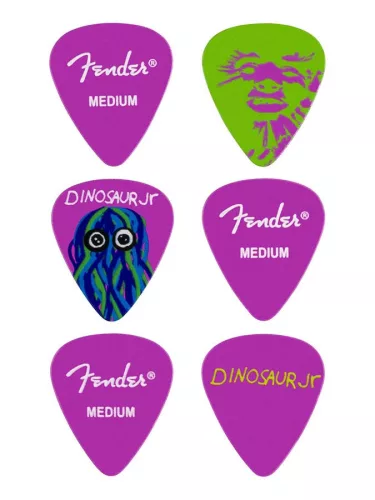 1980351026 Fender J. Mascis Dinosaur Jr. pick medium, 6 pieces in pick tin