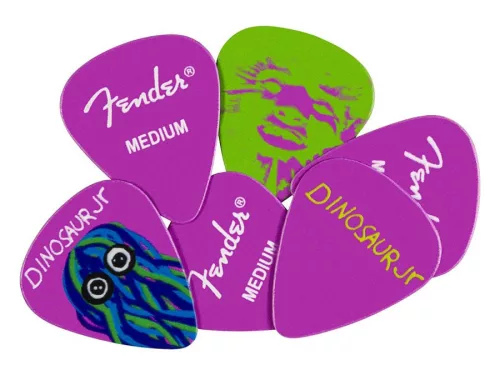 1980351026 Fender J. Mascis Dinosaur Jr. pick medium, 6 pieces in pick tin