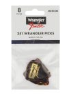 1980351040 Fender  Wrangler picks, 351 shape, tortoiseshell, 8-pack