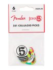 1980351049 Fender  John 5 picks, 351 shape, celluloid, 6-pack