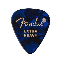   1980351602 Fender  351 shape premium picks, extra heavy, blue moto, 12-pack