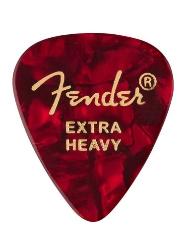 1980351609 Fender  351 shape premium picks, extra heavy, red moto, 12-pack