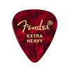 Fender 1980351609 Premium-Plektren – 351-Form, extra-heavy, rotes Moto-Celluloid, 12er Pack