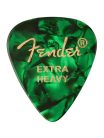 1980351671 Fender  351 shape premium picks, green moto, 12-pack