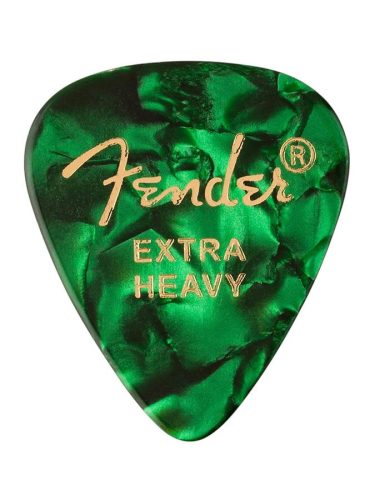 1980351671 Fender  351 shape premium picks, green moto, 12-pack