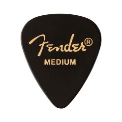   Fender 1980351806 – Перца 351 форма, премиум, средна дебелина, черни, целулоид, 12 броя