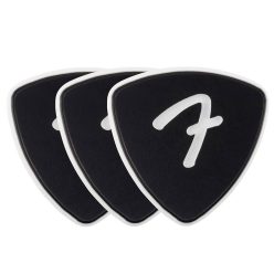   1984346306 Fender  celluloid picks, F grip, 346 shape, black, 3-pack