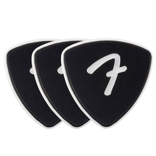 1984346306 Fender  celluloid picks, F grip, 346 shape, black, 3-pack