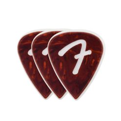   1984351300 Fender  celluloid picks, F grip, 351 shape, shell, 3-pack