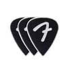 1984351306 Fender  celluloid picks, F grip, 351 shape, black, 3-pack