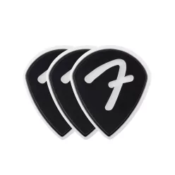   1984551306 Fender  celluloid picks, F grip, 551 shape, black, 3-pack