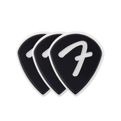 1984551306 Fender  celluloid picks, F grip, 551 shape, black, 3-pack