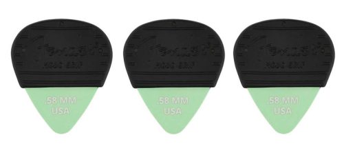 1985351402 Fender  Mojo Grip picks, dura-tone delrin 0.58, 3-pack