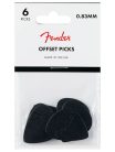 1989999103 Fender  offset picks, 6 pieces, black