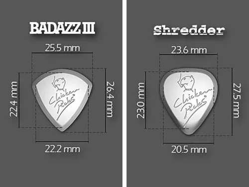 2-SHBA-CP ChickenPicks  variety set Jazz Heavy 2 guitar picks