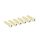 2130 Boston  bass bridge pins, plastic, 6-pack, ivory with black dot