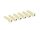 2130 Boston  bass bridge pins, plastic, 6-pack, ivory with black dot