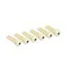 2130 Boston  bass bridge pins, plastic, 6-pack, ivory with black dot