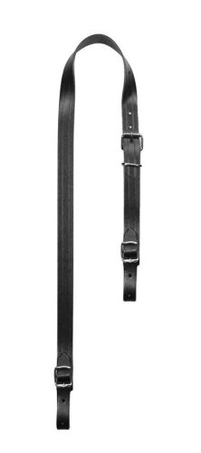 22-L-L Boston  accordion strap, 96-120 basses, 99-104/w- 2,2cm, single strap, split leather, no lining, black