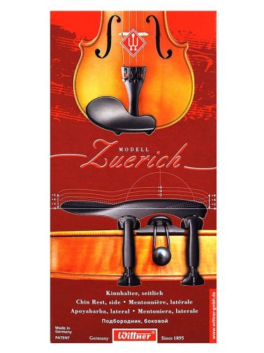 258211 Wittner Zuerich violin chinrest in height and tilt adjustable, side mount 3/4-4/4, without screwdriver