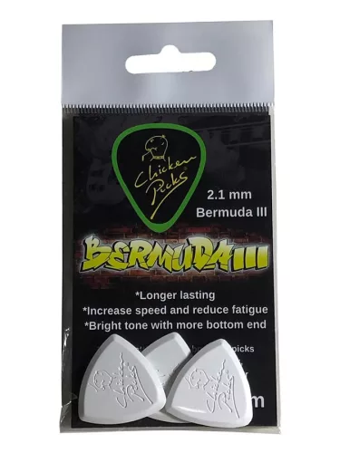 3-BE-21 ChickenPicks  Bermuda III 2.1mm guitar pick 3-pack