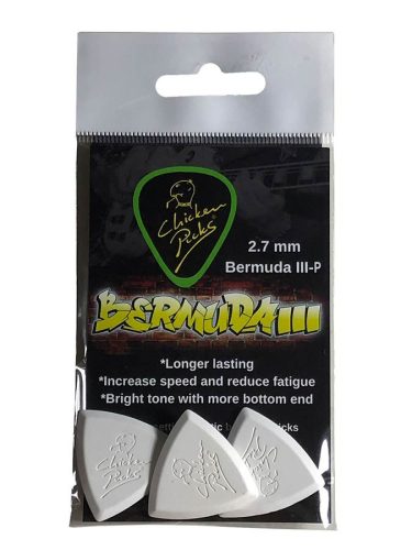 3-BEP-27 ChickenPicks  Bermuda IIIP 2.7mm guitar pick 3-pack
