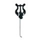 301-K-V Riedl  trumpet lyre, frontward bent rod, ABS lyre