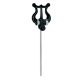 301-K Riedl  trumpet lyre, straight rod, ABS lyre, 16 cm