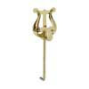 301-MS-H Riedl  trumpet lyre, backward bent rod, small lyre, brass lacquered