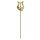 301-MS-L Riedl  trumpet lyre, straight rod, brass lacquered, small lyre, 30 cm