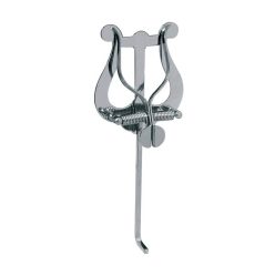   303-NK-V Riedl  trumpet/baritone/tuba lyre, forward bent rod, nickel, medium lyre