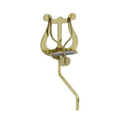  313-MS Riedl  saxophone lyre, double bent rod, medium lyre, brass lacquered