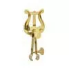 316-MS Riedl  trumpet lyre, with adjustable tube clamp, small lyre, brass lacquered