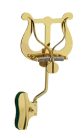 340-MS Riedl  trombone lyre, with bell clamp, large lyre, brass lacquered