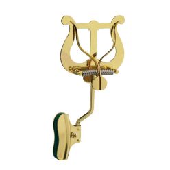   340-MS Riedl  trombone lyre, with bell clamp, large lyre, brass lacquered