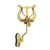 340-MS Riedl  trombone lyre, with bell clamp, large lyre, brass lacquered