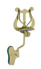 343-MS Riedl  trombone lyre, with bell clamp, medium lyre, brass lacquered