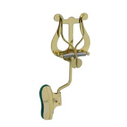   343-MS Riedl  trombone lyre, with bell clamp, medium lyre, brass lacquered