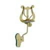 343-MS Riedl  trombone lyre, with bell clamp, medium lyre, brass lacquered