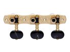 35G-1800-BB Gotoh  machine heads for classic guitar, nylon shaft, 3x left+ 3x right, 70 mm, black button