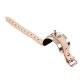 395-AL Riedl  wrist strap for flute lyre, aluminum and leather, with nickel mount