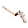 395-AL Riedl  wrist strap for flute lyre, aluminum and leather, with nickel mount