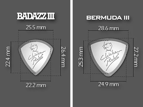 4-TO-TS ChickenPicks  try-out set Tritone III 4 guitar picks