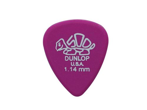 41-R-114 Dunlop Delrin-500 picks, 72-pack, magenta, 1.14 mm.