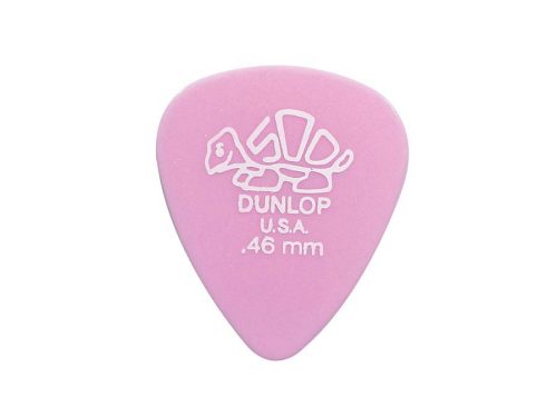 41-R-46 Dunlop Delrin-500 picks, 72-pack, light pink, 0.46 mm.