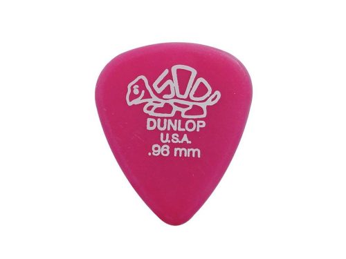 41-R-96 Dunlop Delrin-500 picks, 72-pack, dark pink, 0.96 mm.