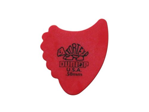 414-R-50 Dunlop Tortex Sharkfin picks, 72-pack, red, 0.50 mm.