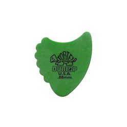   414-R-88 Dunlop Tortex Sharkfin picks, 72-pack, green, 0.88 mm.